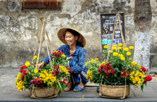 Vietnam lady by street